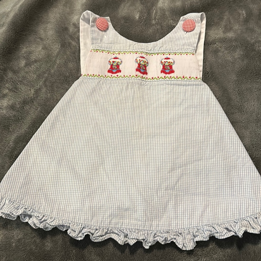 Shrimp & grits swing back smocked gumball top size 2 - Picture 1 of 2